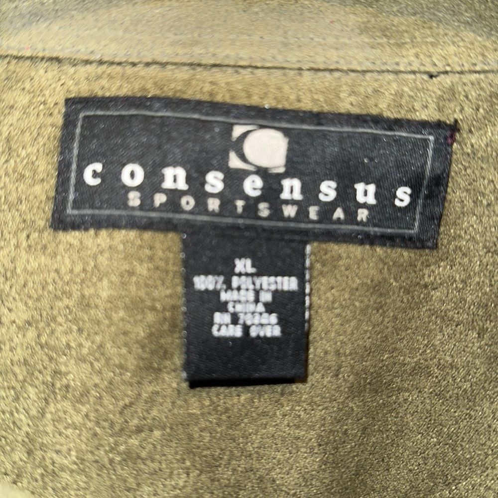 Dark Olive Long Sleeve Button Up Shirt - Picture 3 of 3